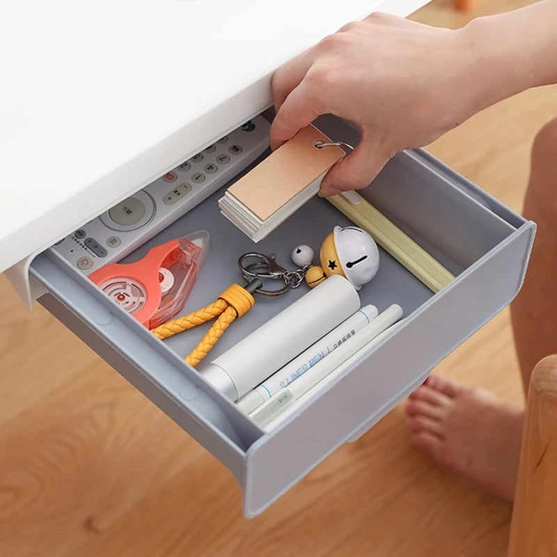 Under Desk Drawer Adhesive Storage Box