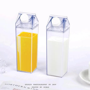 Transparent Milk Carton Water Bottle