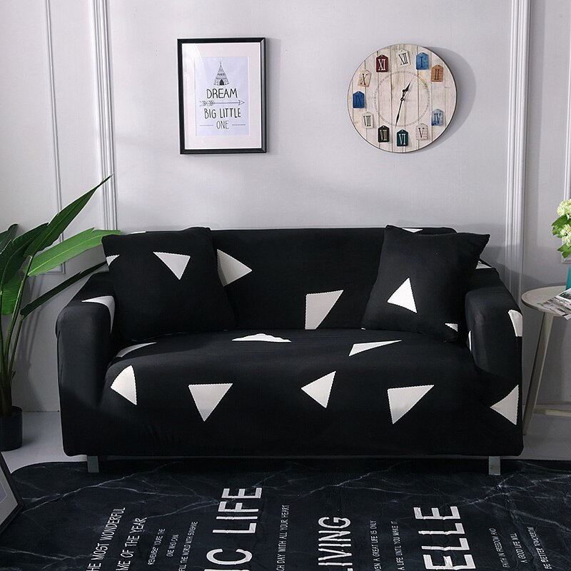 VIP Link Cross Pattern Elastic Sofa Covers for Living Room Stretch L-shaped Corner Couch Cover Chair Furniture Protector