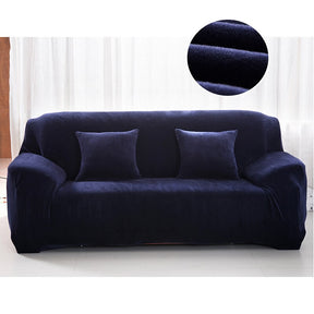 Plush Sofa Cover Stretch Solid Color Thick Slipcover Sofa Covers for Living Room Pets Chair Cover Cushion Cover Sofa Towel 1PC