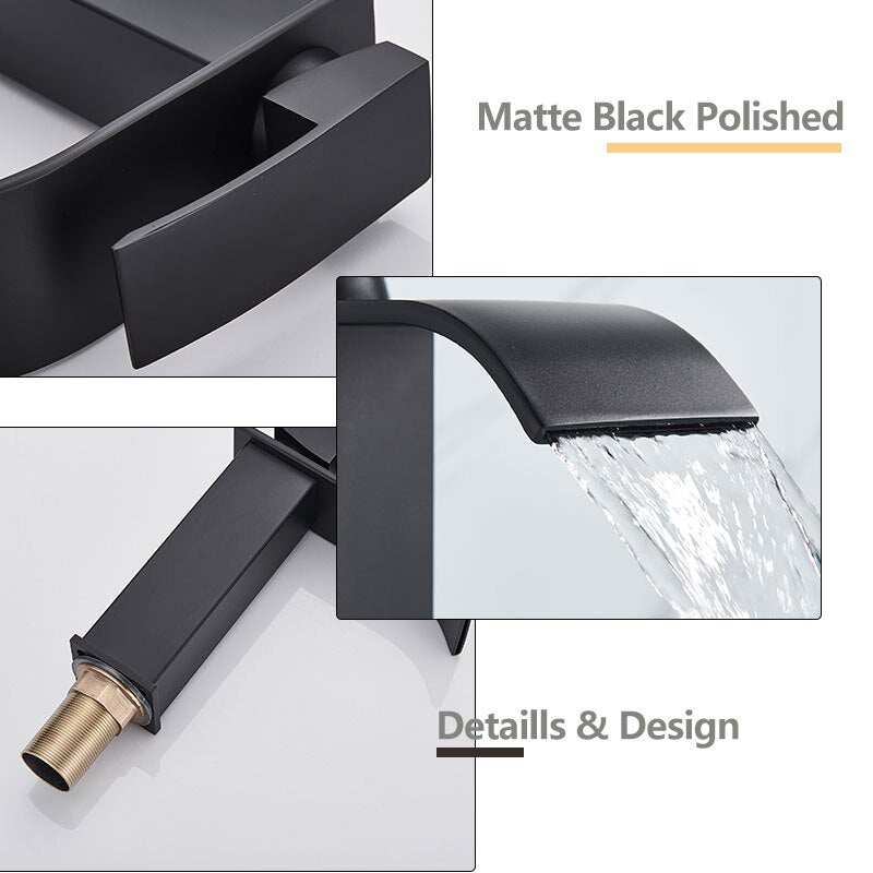 Black/Chrome Bathroom Basin Faucet