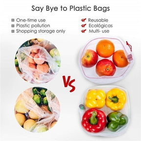 Reusable Fruit Vegetable Storage Bags