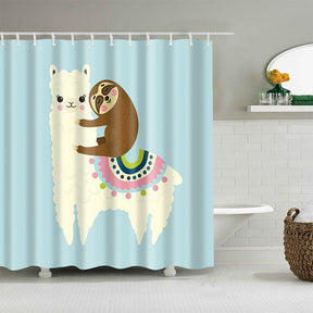 Alpaca Pattern Bath curtain