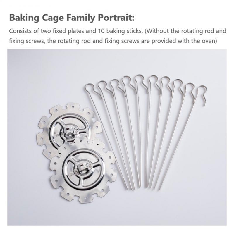 Stainless Steel BBQ Kebab Cage Rotisserie Skewer