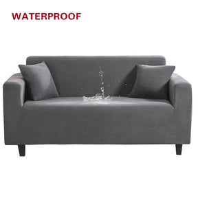 Elastic Sofa Cover Waterproof Solid Color High Stretch Slipcover All-inclusive Elastic Couch Cover Sofa Covers for Living Room