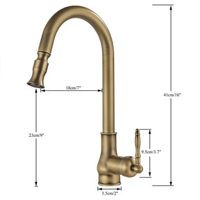 Antique Brass Europe Kitchen Faucet