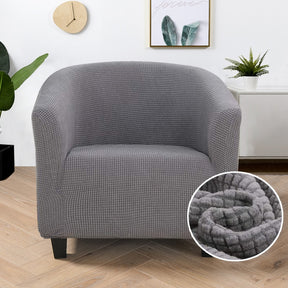 Knitted Jacquard Fabric Club Chair Slipcover Stretch Sofa Cover Couch Furniture Protector Cover Spandex Armchair Covers 1PC