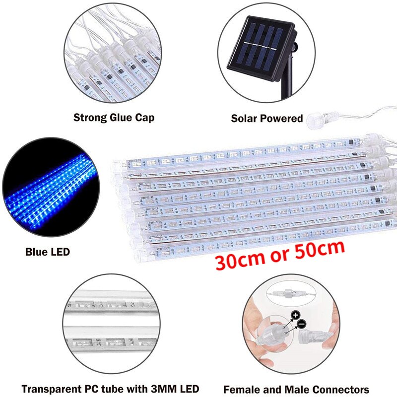 Solar LED Meteor Shower Light