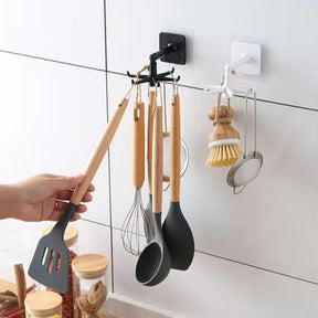 Kitchen Hook Multi-Purpose Hooks 360 Degrees Rotated Rotatable Rack For Organizer and Storage Spoon Hanger Accessories