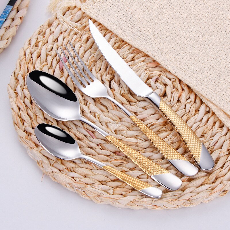 Fashion Golden Dinnerware Set