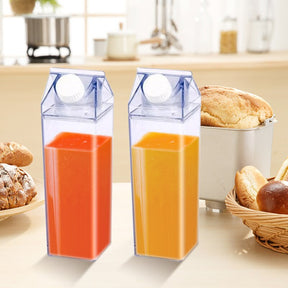 Transparent Milk Carton Water Bottle