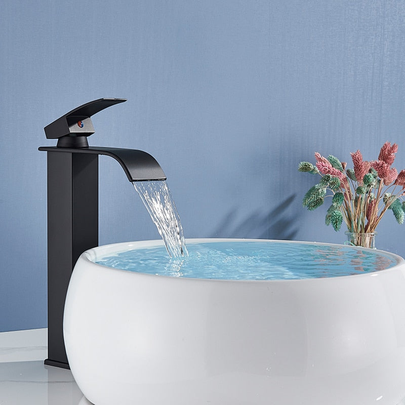 Rozin Matte Black Basin Faucet Deck