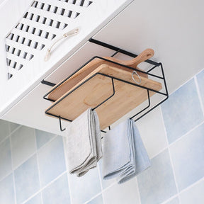 Creative Iron Chopping Board Storage Basket