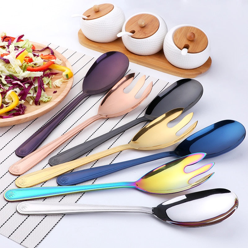 Big Salad Spoon Fork Set