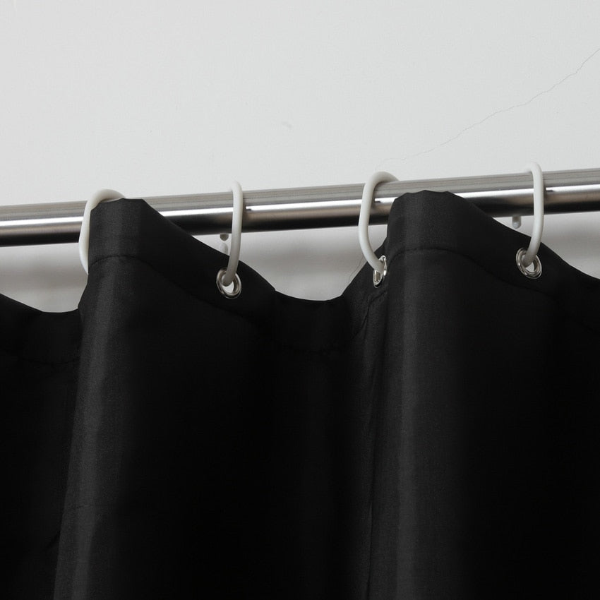 Modern Black Shower Curtains