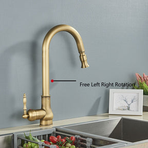 Antique Brass Europe Kitchen Faucet