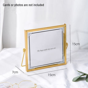 Metal Glass Photo Frame