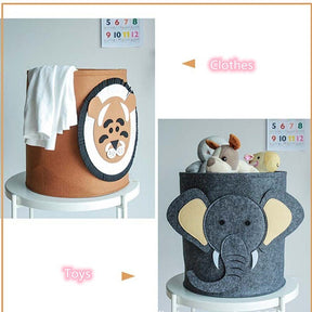 Lion Tiger Laundry Basket Storage