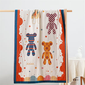 Animal Cartoon Adult Soft Cotton  Towel