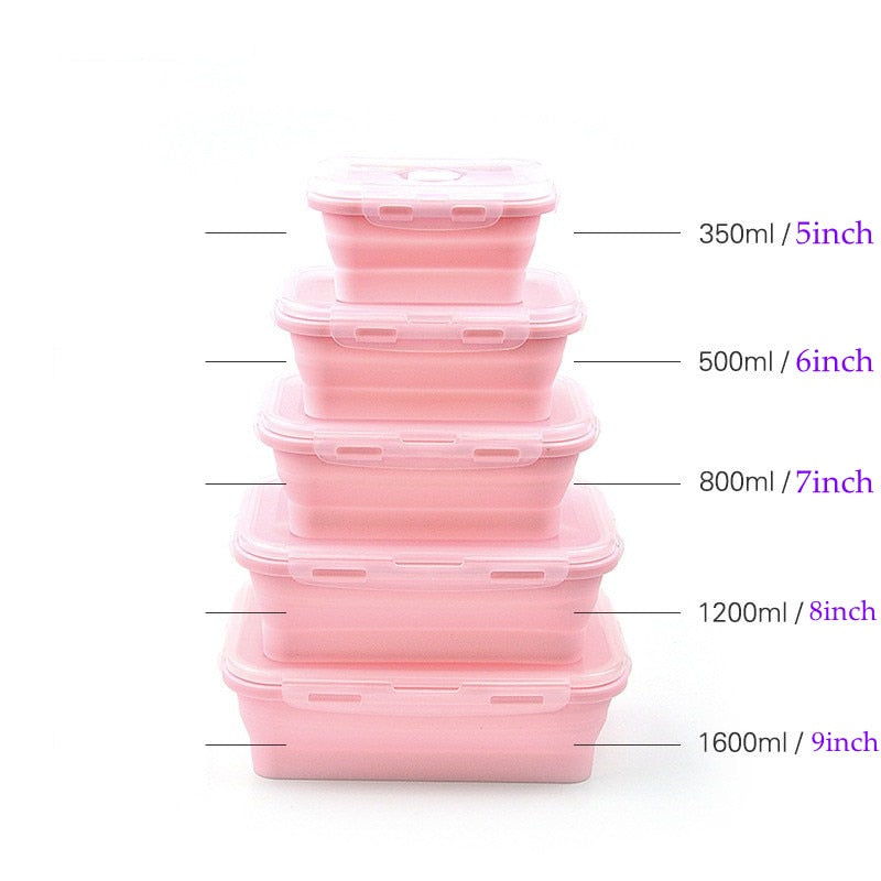 Silicone Collapsible Lunch Box