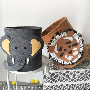 Lion Tiger Laundry Basket Storage