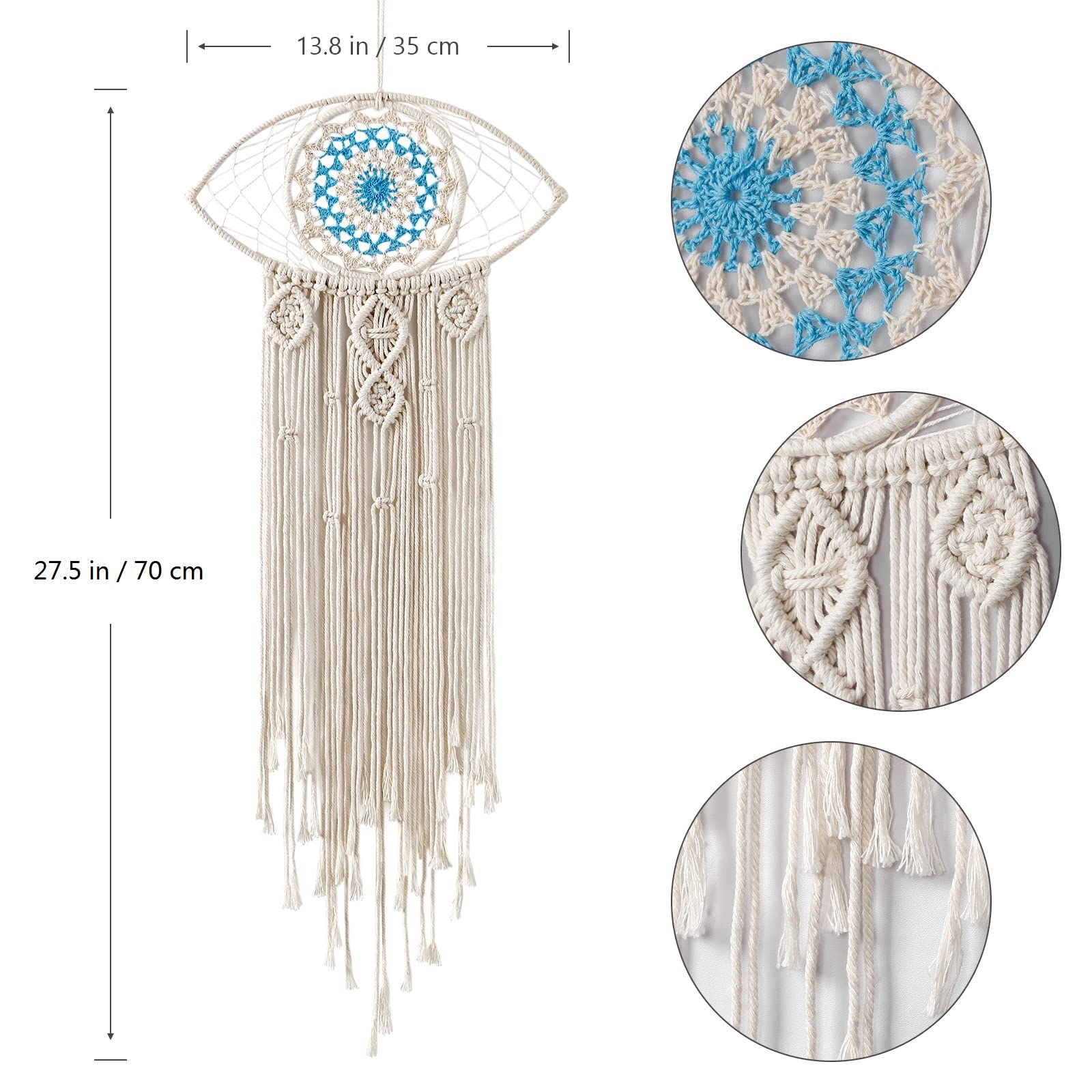 Evil Eye Wall Decor Macrame