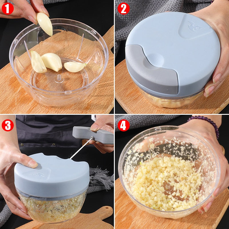 Vegetable Garlic Press Crusher