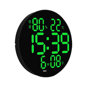 Multifunctional 10 Inch LED Round Digital Clock