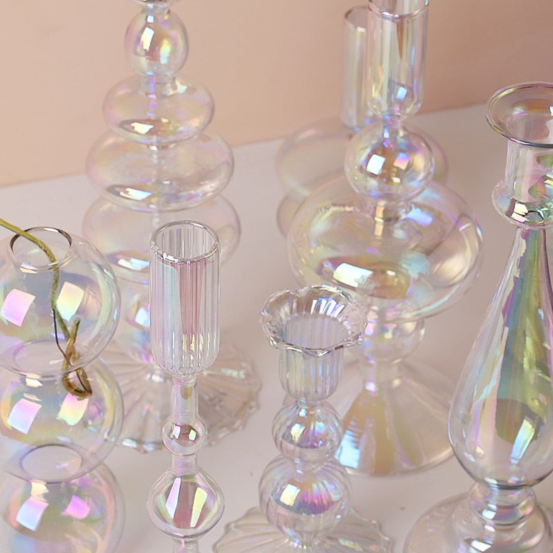 Iridescent Candle Holders