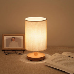 Linen Table Lamp USB Powered