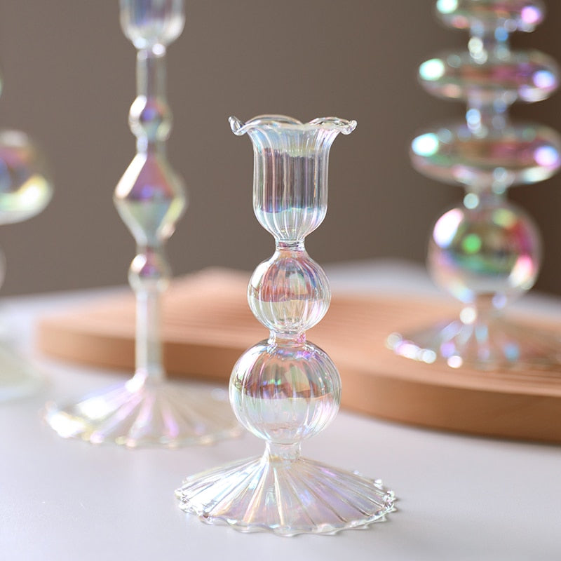 Iridescent Candle Holders