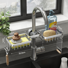 Kitchen Space Aluminum Sink Drain Rack