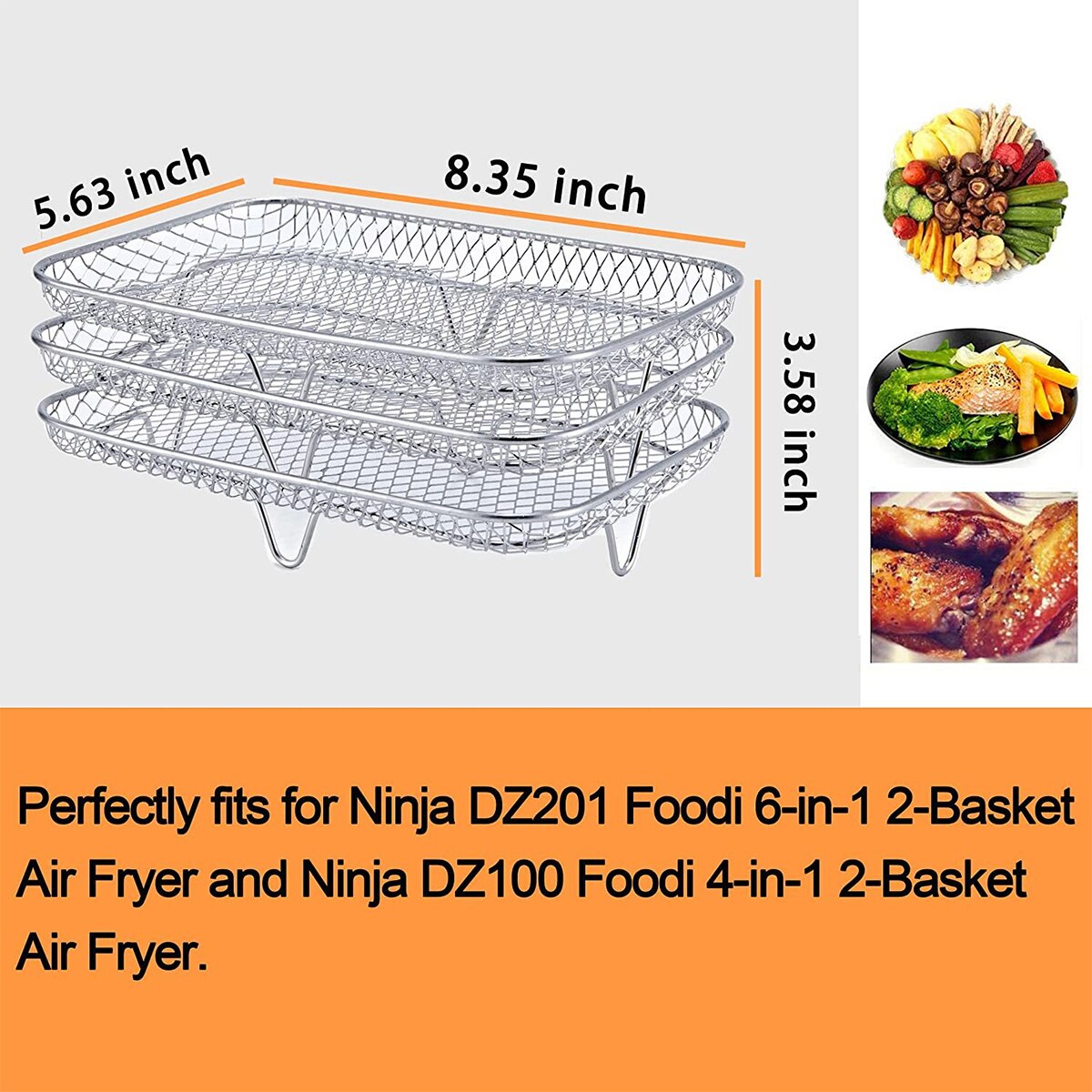 Stainless Steel Air Fryer Accessories