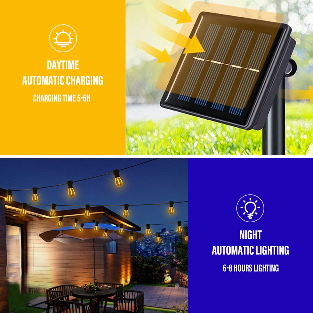 LED Solar String Lights