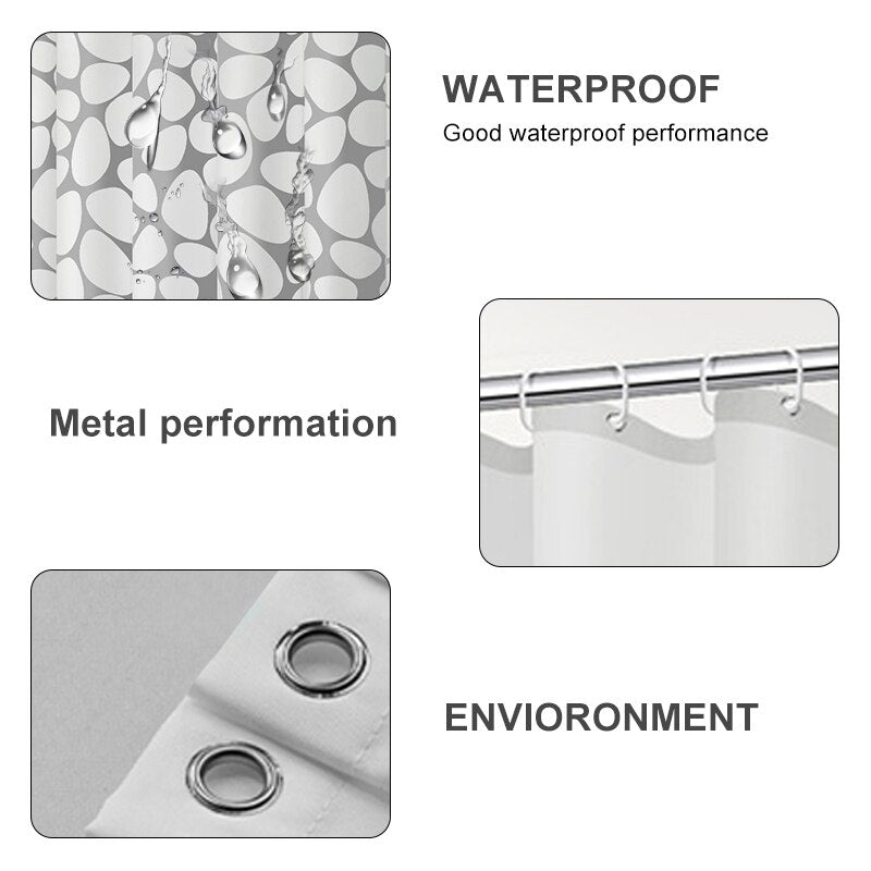 Waterproof Bathroom Shower Curtain