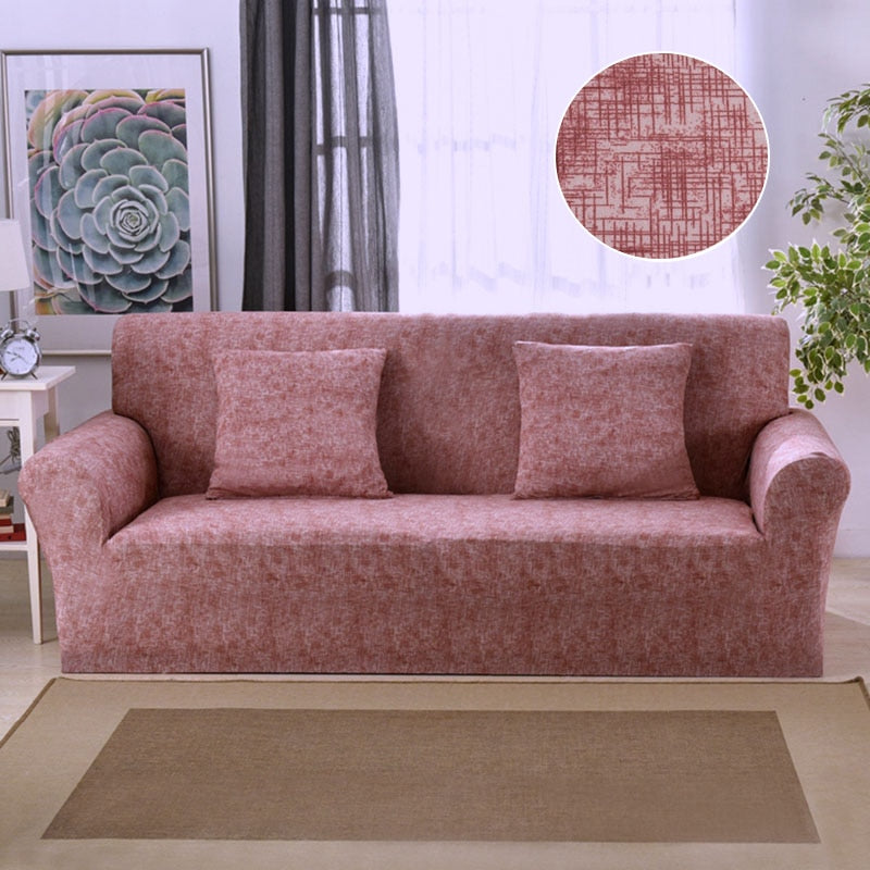 VIP Link Cross Pattern Elastic Sofa Covers for Living Room Stretch L-shaped Corner Couch Cover Chair Furniture Protector