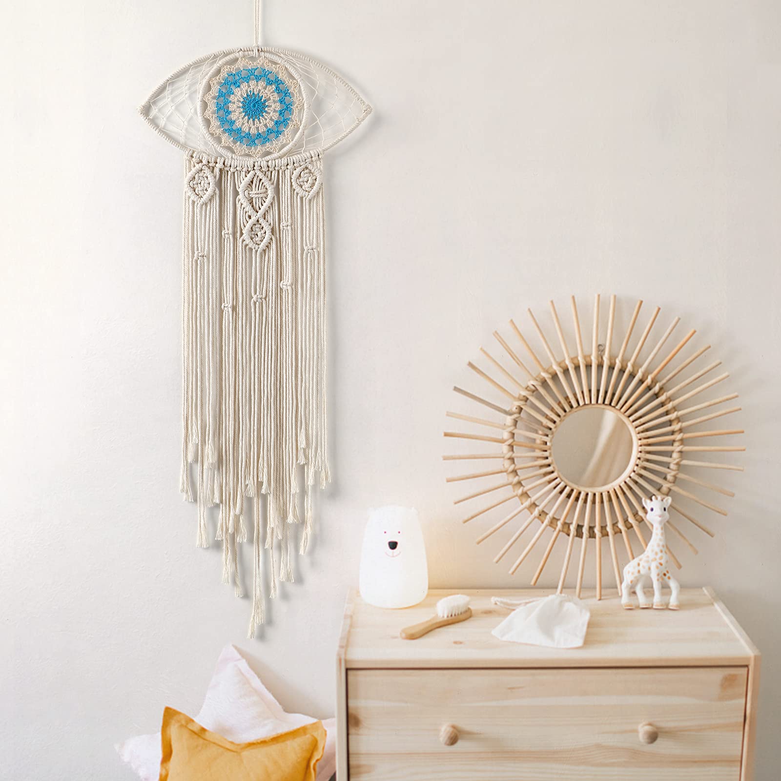 Evil Eye Wall Decor Macrame