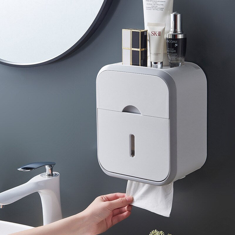 Punch-free Toilet Paper Holder Box