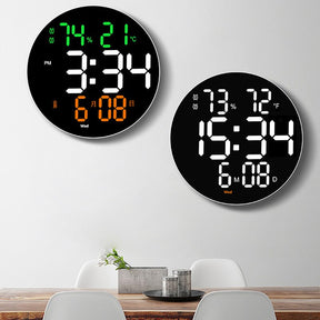 Multifunctional 10 Inch LED Round Digital Clock