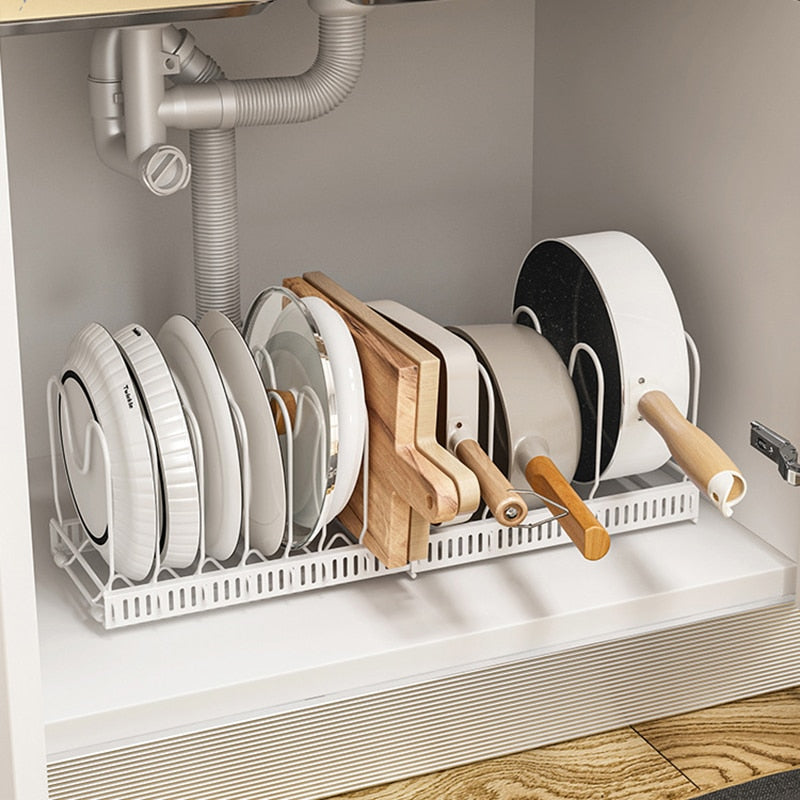 Expandable Pans Organizer Rack,