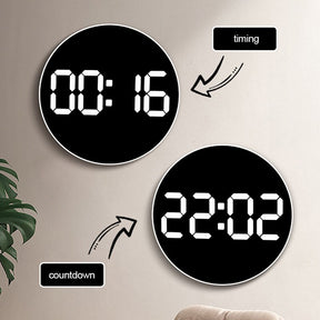 Multifunctional 10 Inch LED Round Digital Clock