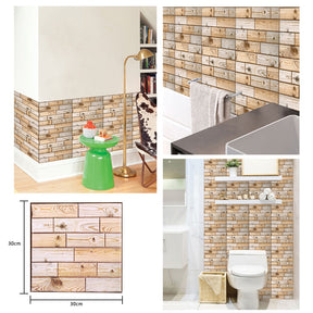 3D Brick Self-Adhesive Wall Sticker