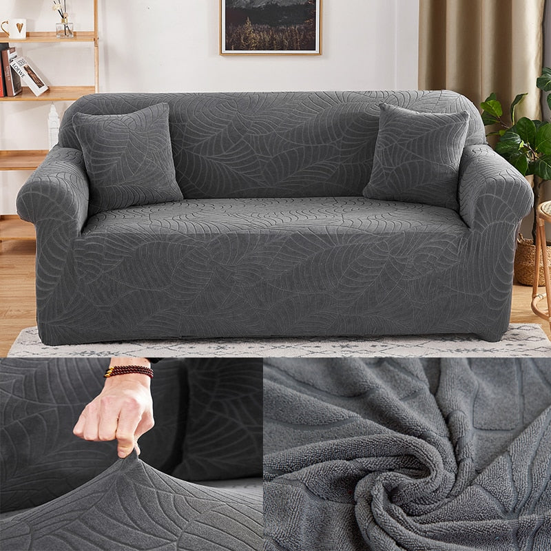 Jacquard Fabric Sofa Cover For Living Room Washable Armchair Sofa Covers For 1/2/3/4 Seat High Grade Couch Cover For Home Hotel