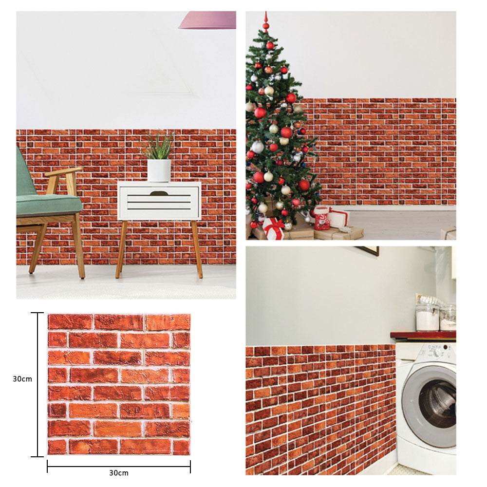 3D Brick Self-Adhesive Wall Sticker