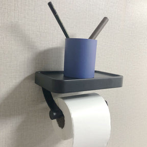 Black Toilet Roll Holder for Bathroom