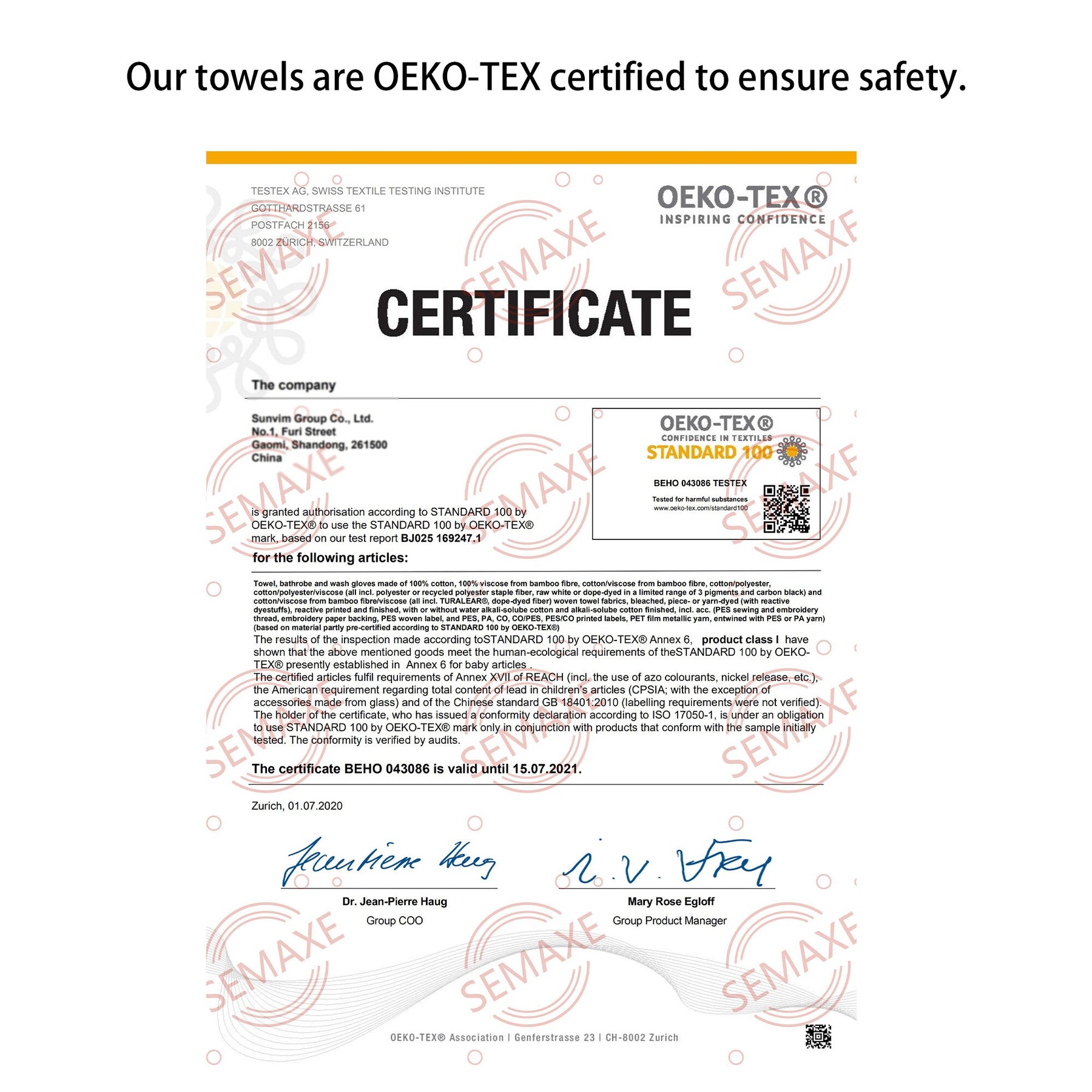 cotton safety inspection towel