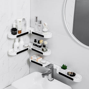 Rotatable Bathroom Corner Shelf