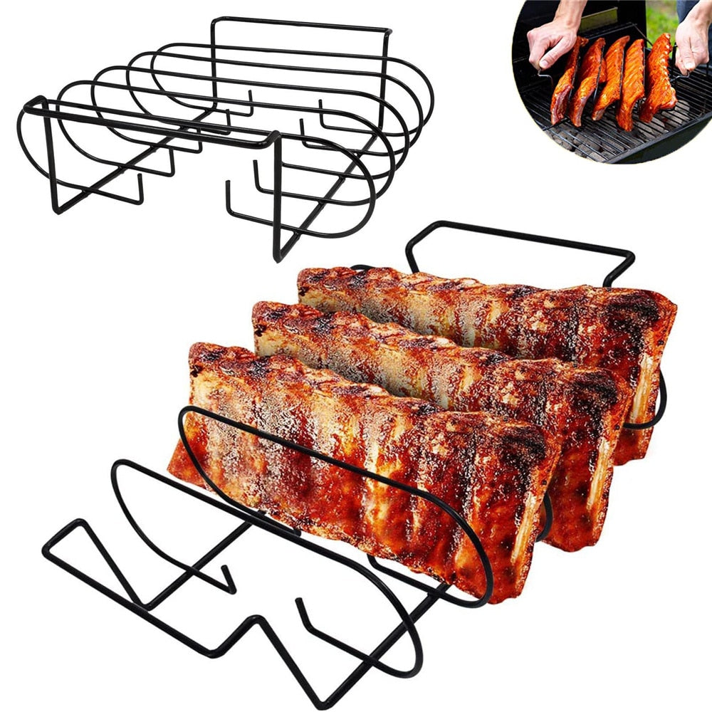 Non-Stick BBQ Rib Rack Stand