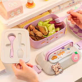 Kawaii Portable Lunch Box For Girls School