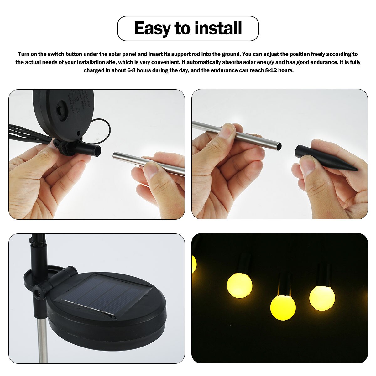 Solar LED Light For Decoration